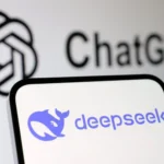 Логотипы Deepseek и ChatGPT