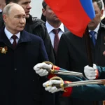 Президент России Владимир Путин после военного парада Победы