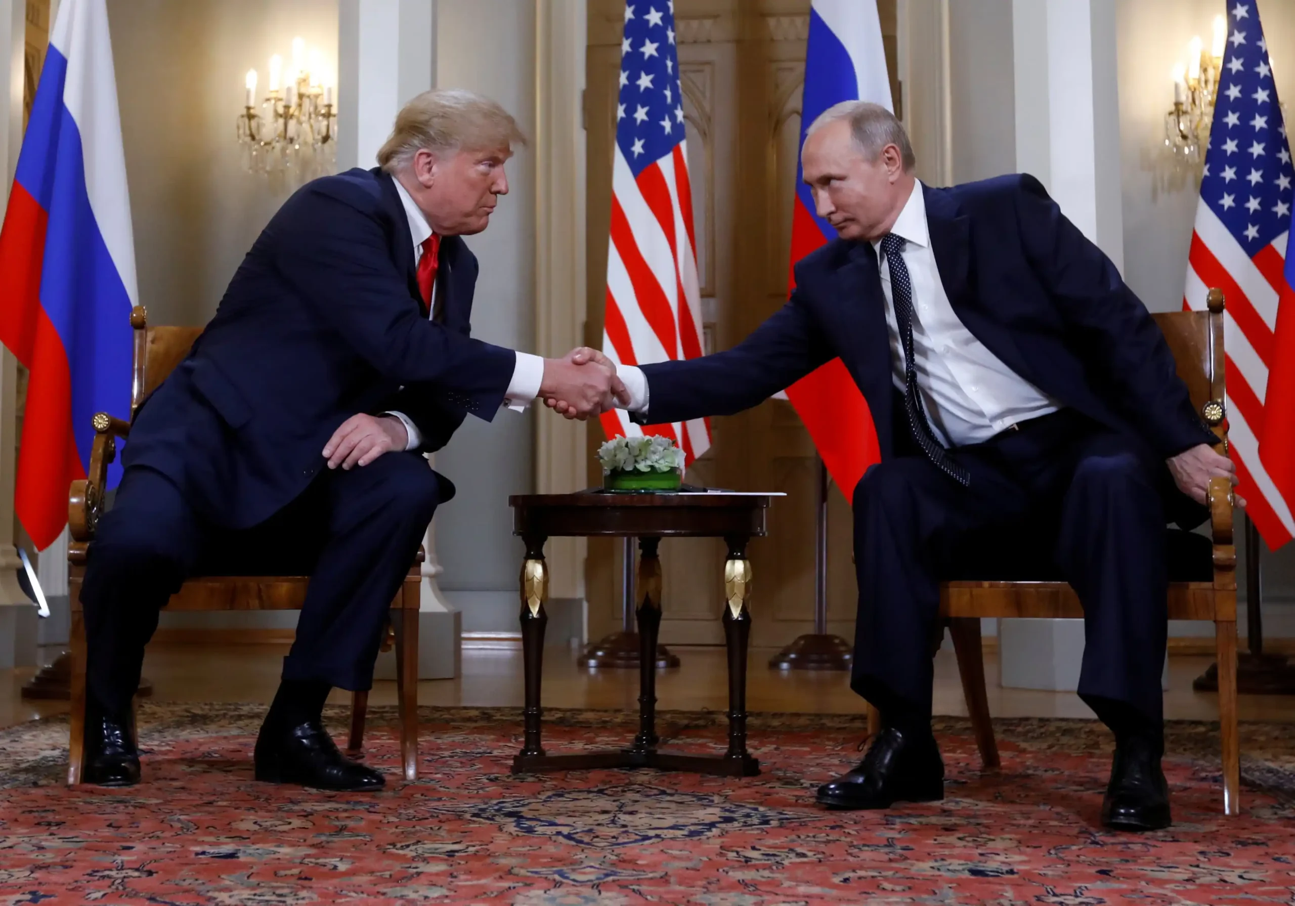U.S. President Donald Trump and Russia's President Vladimir Putin