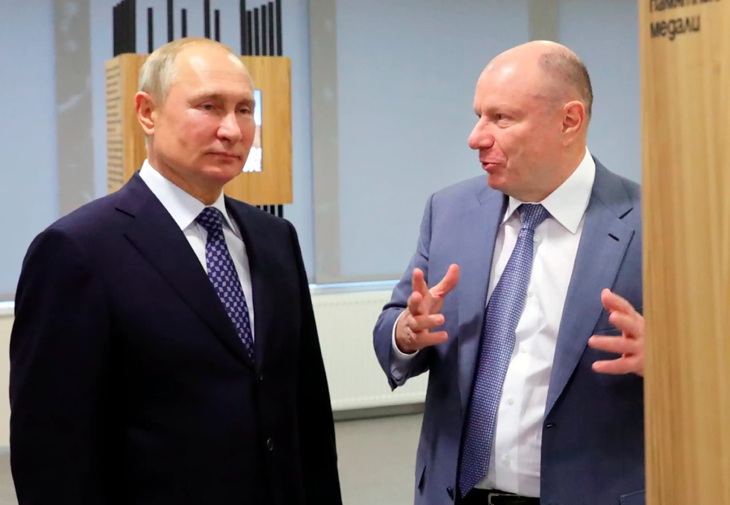 Vladimir Potanin, the billionaire and Russian President Vladimir Putin