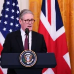 Премьер-министр Великобритании Кир Стармер выступает