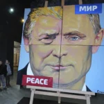 Peace to the world, a painting created by Russian artist Alexei Sergienko