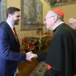 Cardinal Pietro Parolin and U.S. Vice President JD Vance
