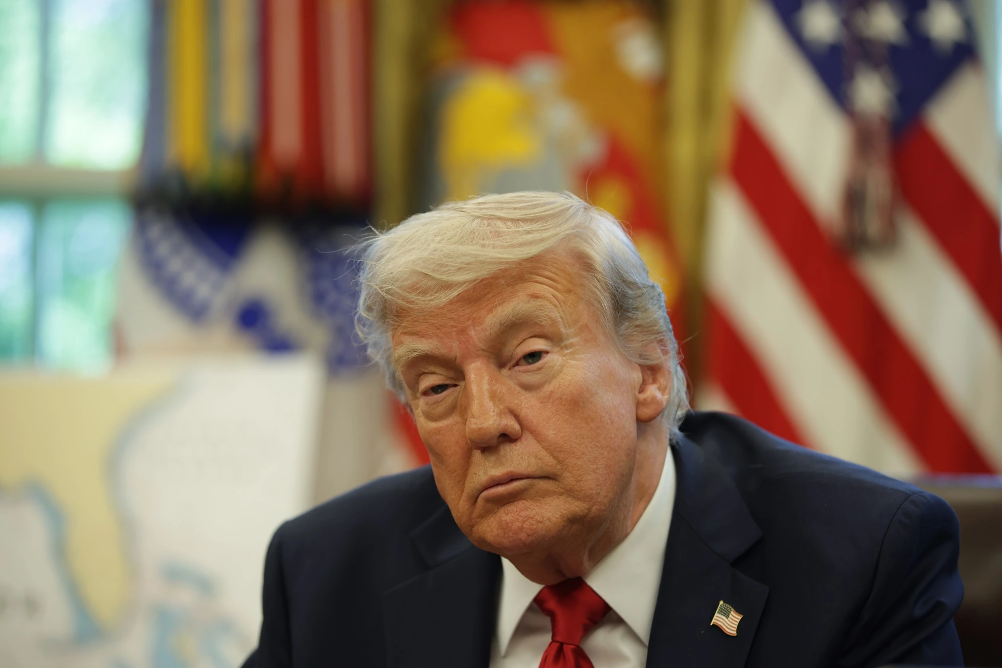 President Donald Trump signs executive orders