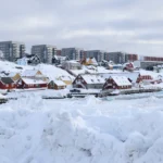A view shows the city of Nuuk, Greenland