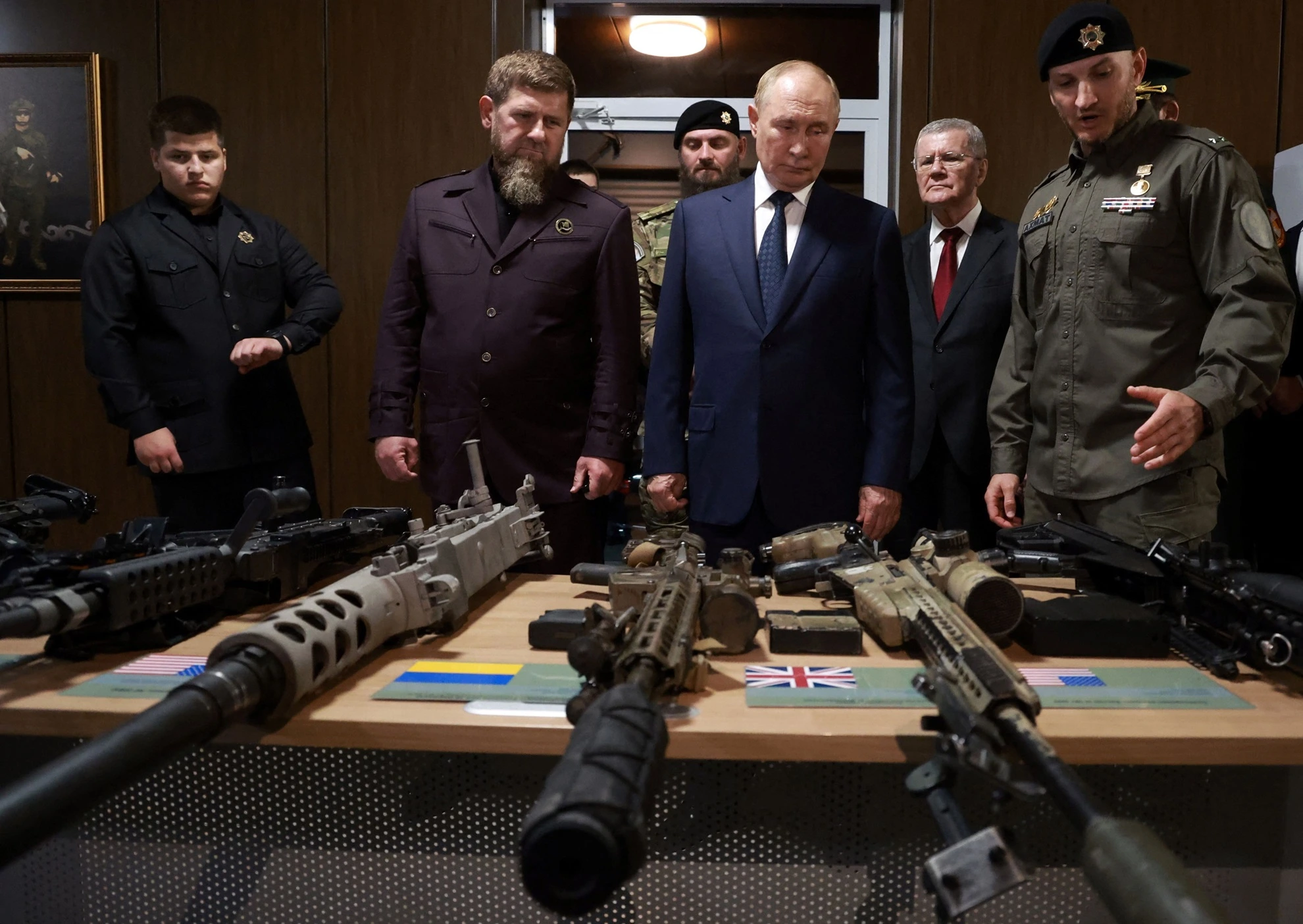 Vladimir Putin and head of the Chechen Republic Ramzan Kadyrov
