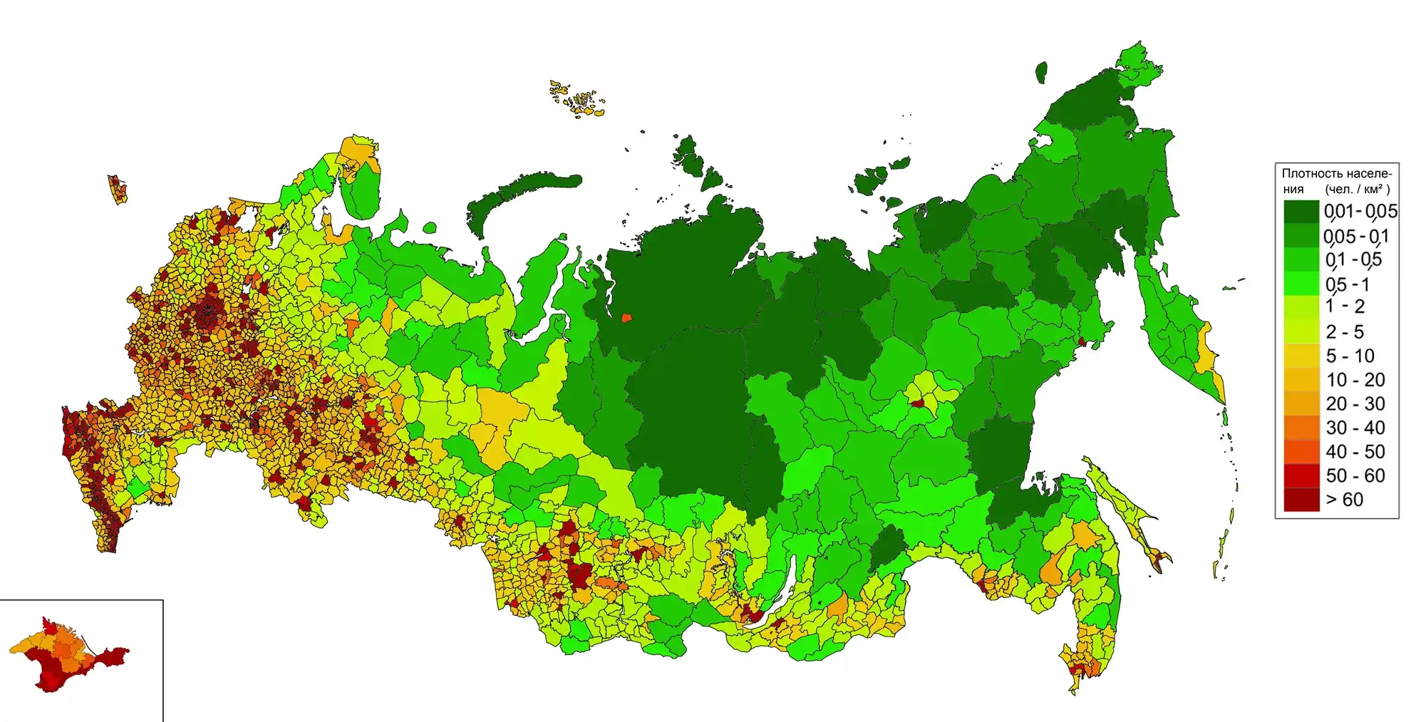 Large Map of Russia
