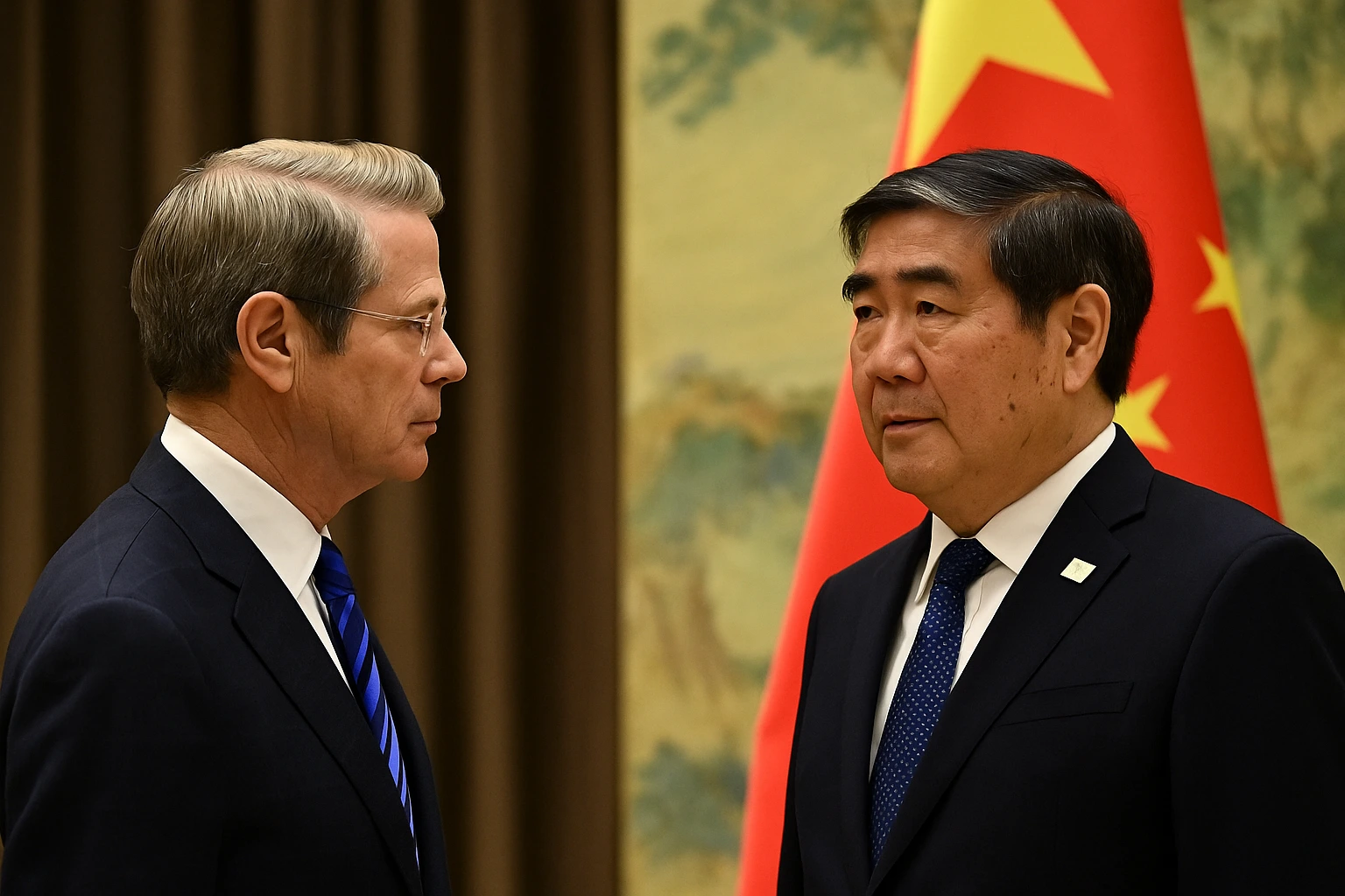 US Treasury secretary Scott Bessent and Chinese vice-premier He Lifeng