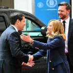 Italy's Prime Minister Giorgia Meloni