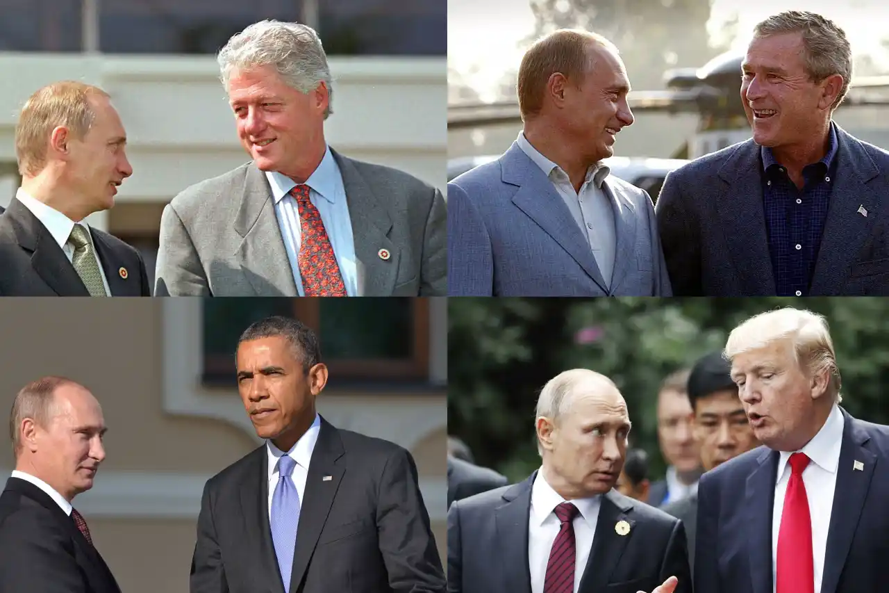 Путин и американский-президенты