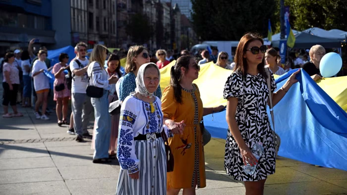 Члены украинской диаспоры в Польше