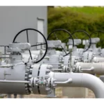 An LNG storage facility in Germany