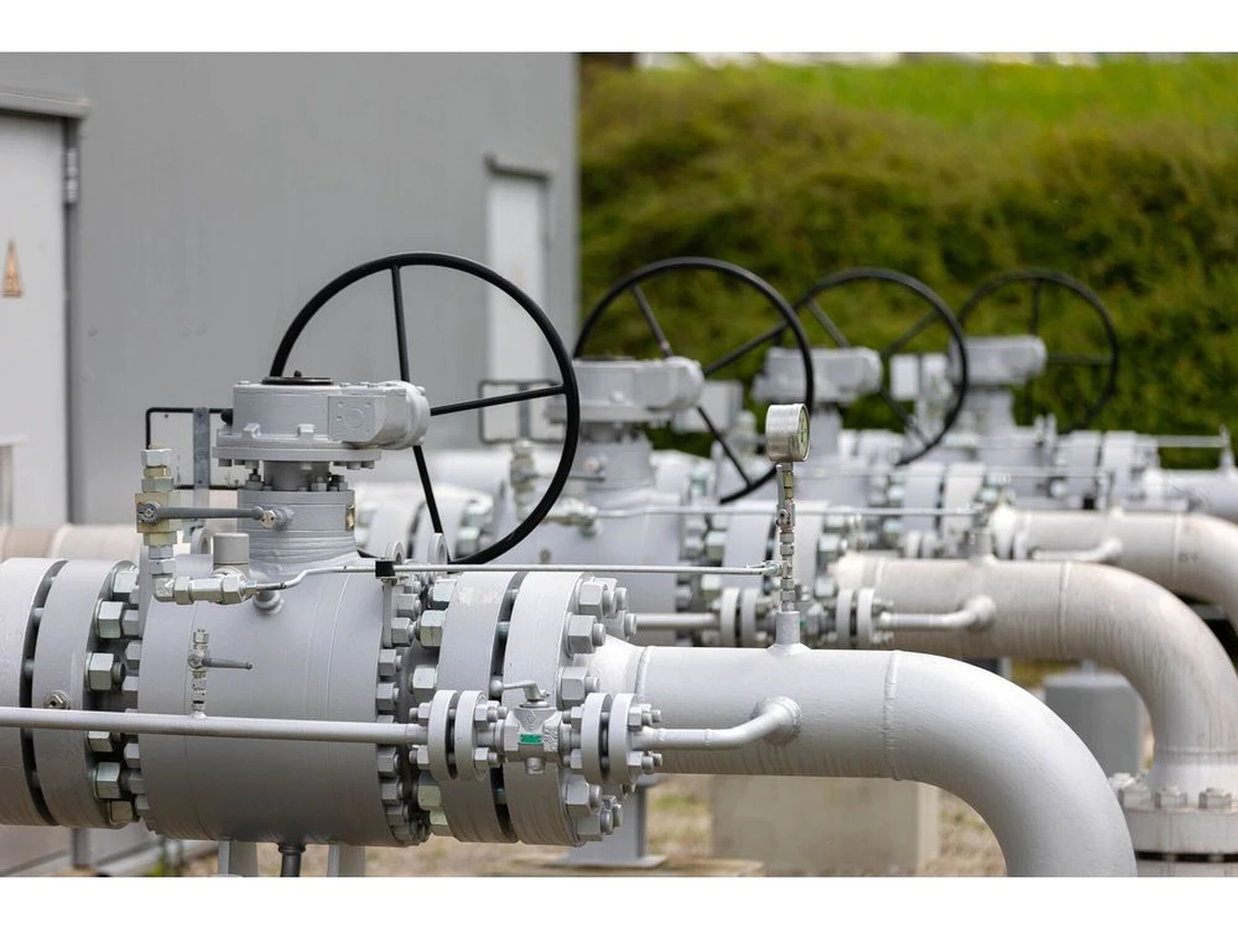 An LNG storage facility in Germany