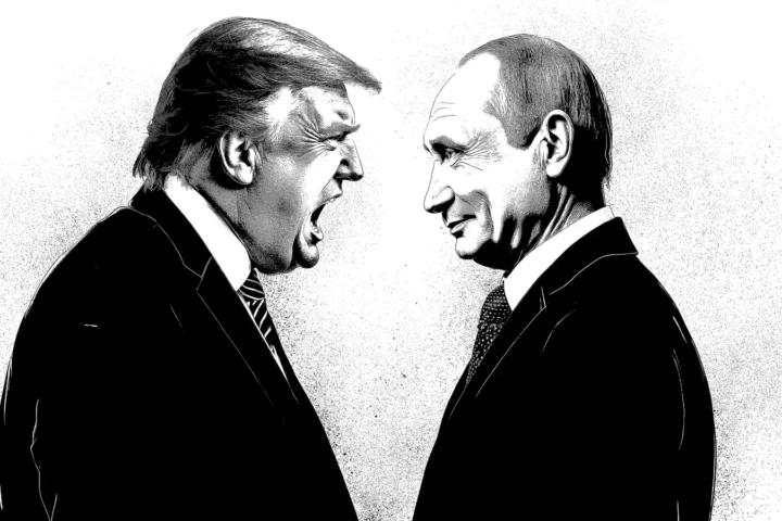 Ехидный Путин и Трамп