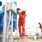 The China–Russia gas pipeline in Heihe