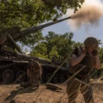 работа артиллерии