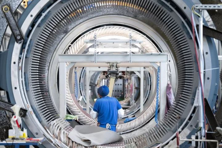 Работа над статором для ветряных турбин