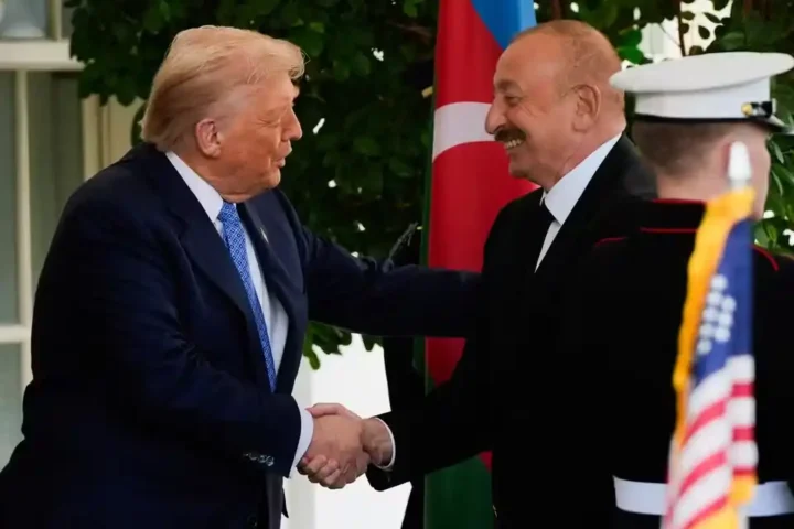 Дональд Трамп и президент Азербайджана Ильхам Алиев
