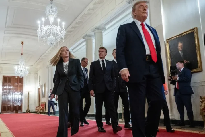 Европейские лидеры и Трамп