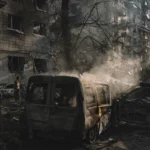 Обломки после удара