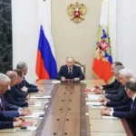 Vladimir Putin holds a Security Council meeting