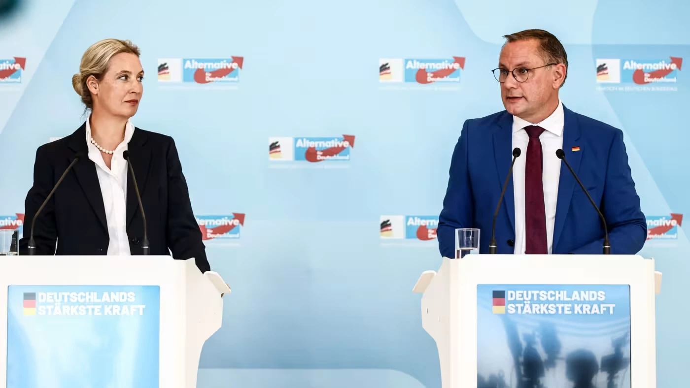 Алиса Вайдель и Тино Хрупалла