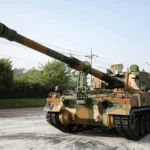 A Hanwha K9 Howitzer