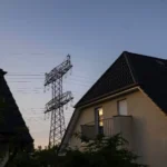 An electricity transmission pylon