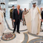 Президент Трамп с эмиром Катара шейхом Тамимом бин Хамадом Аль Тани