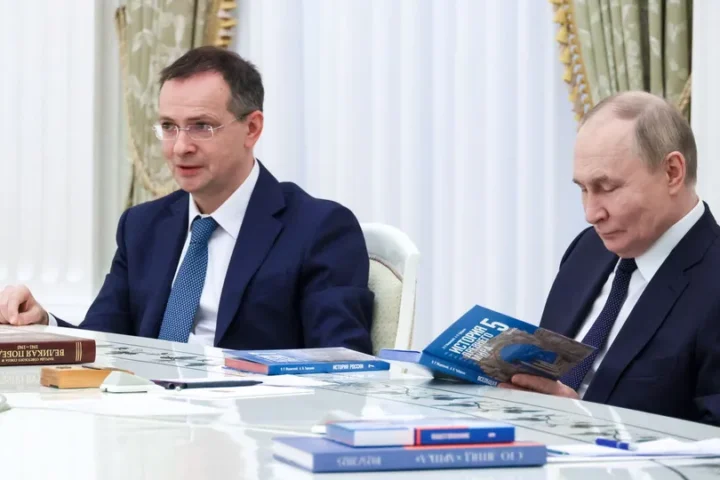 Vladimir Medinsky and Putin