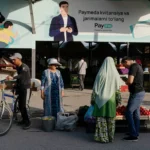Реклама Payme на базаре «Чорсу»