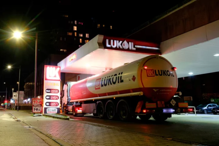 A Lukoil petrol station