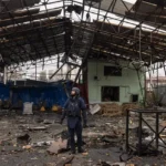 уничтоженный ангар