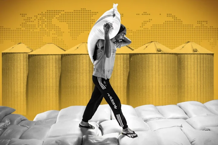 несет мешок